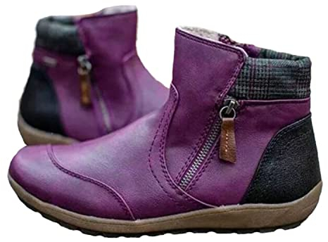 tinbarry Stivali termici stivali invernali da donna stivali invernali foderati caldi e impermeabili stivali da neve scarpe con plateau stivali classici da donna comodi stivali invernali da neve