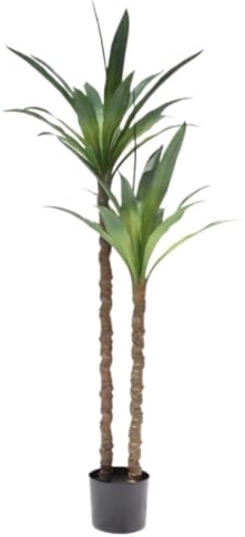 DRMEE Kunstpflanze Künstlicher Baum Für Den Innenbereich, Künstliche Agavenpflanze, Künstliche Agave, Künstliche Tropische Pflanze, Gladiole, Bonsai Künstliche Pflanzen