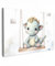 MuchoWow© Bild auf Leinwand Groß 120x80 cm XXL Schlafzimmer Bilder Badezimmer Wand Deko Wohnzimmer Modern Wanddeko Bilderwand Geschenk Drache - Babytier - Kinder - Babyzimmer - Kinderzimmer