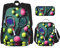 GaxfjRu Divertidas raquetas de tenis y pelotas de tenis, juego de mochila de 3 piezas para lonchera con lonchera y estuche para lápices, perfecto para la escuela, mochila para hombre