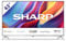 SHARP 43GP6265E - 43 4K ULTRA HD QLED GOOGLE TV™. 4K Ultra High Definition Frameless Quantum Dot con eccezionali funzionalità multimediali
