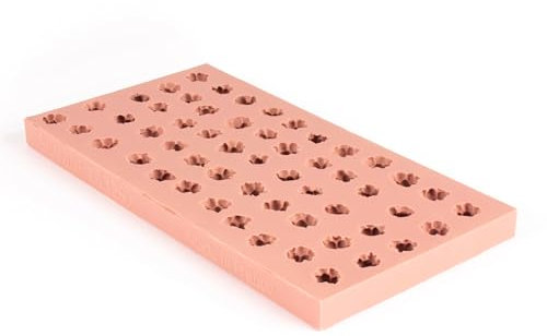 Maé - Moule Framboise 55 Alvéoles - Silicone Alimentaire Premium Anti-Adhérent - Souple, Démoulage Facile et Net - Résistant Températures -45°C / +280°C - 0,7ml