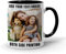EKAM Personalised Collage Mug, Custom Gift Cup 11oz, Birthday for Mum Dad Friend, Sister Brother Grandparents (Black)