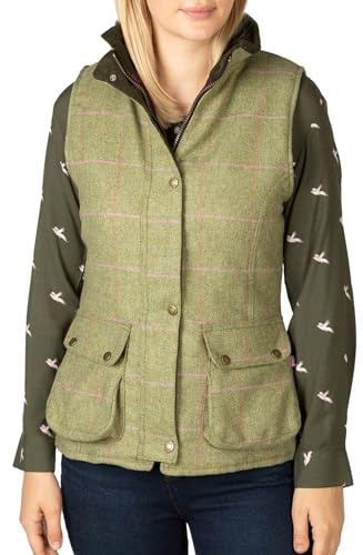 Tweed Waistcoat British Made Country Hunting Bodywarmer Gilet 5 Colours