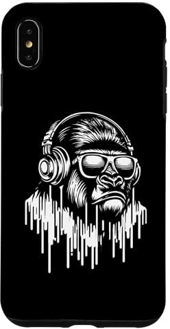 Carcasa para iPhone XS Max Auriculares Chimpancé