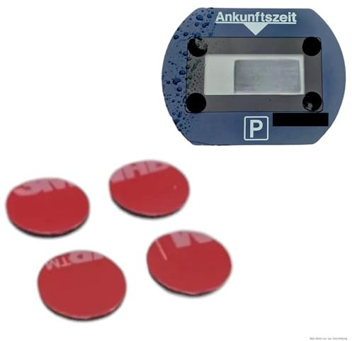 Ersatz Klebepads kompatibel mit Elektrische Parkscheibe Park Lite Parkuhr Klebepads 4 Stück