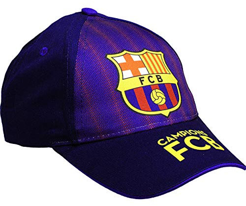 alles-meine.de GmbH Basecap - Fußball - FC Barcelona - FCB - Größe 3 bis 12 Jahre - universal & verstellbar - 100% Baumwolle - für Jungen Junge - Kinder - Mütze/Sommermütze Ba..