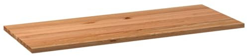 vidaXL Tischplatte Hellbraun 200x80x4 cm Massivholz Eiche Rechteckig, Esstischplatte, Schreibtischplatte, Bartischplatte, Esszimmertischplatte