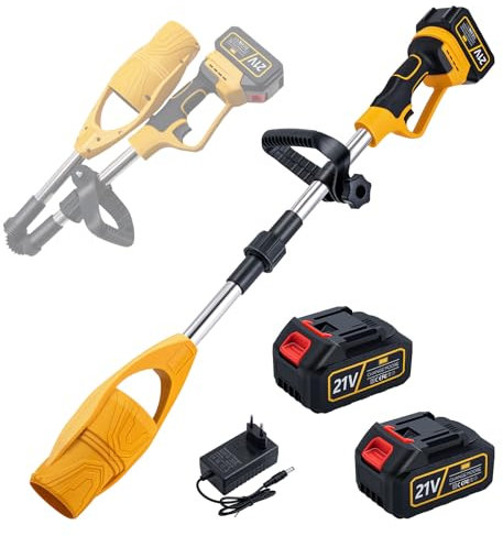CHANGEMOORE Akku Laubbläser 21V mit 2X Akku & Ladegerät | 240 Km/h Luftgeschwindigkeit, Bürstenloser Motor, Faltdesign für Garten/Straße | Blasen von Laub, Schnee & Hartnäckigem Schmutz