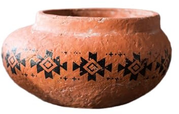 FriendshipHome Pots de fleurs pour plantes succulentes en terre cuite vintage avec trous de drainage - Pour intérieur - Rouge - Grand pot de fleurs de style campagnard - Petits pots de fleurs