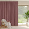 PONY DANCE Wohnzimmer Vorhang mit Kräuselband für Schiene 1er Set H 245 x B 300 cm Verdunkelungsvorhang Thermogardine Hitzeschutz Extra Breie Gardinen Blickdicht Thermal Curtain, Altrosa