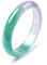 CVQJL Damen Jade Armreif Armbänder, Schmuck Natürlicher Jadeit Lila Grün Achat Armband Armreif für Frauen und Mädchen, 54-62mm,58-60mm