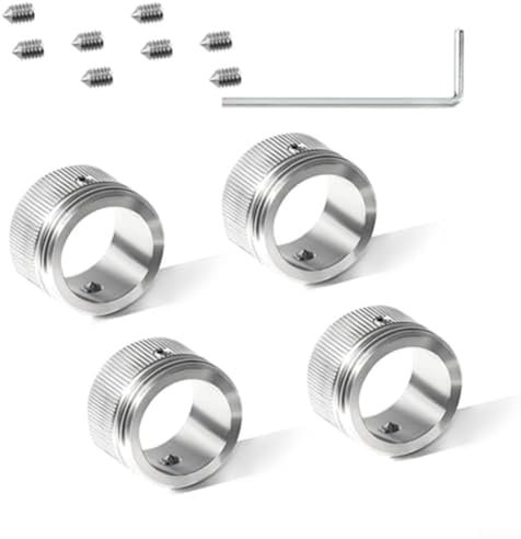 Heizkörperventil-Adapter-Set, M30 x 1,5 Edelstahl, Heizthermostat-Adapter für Ra für Rav Ravl Ventil, mit Sechskantschlüssel (4 Stück)