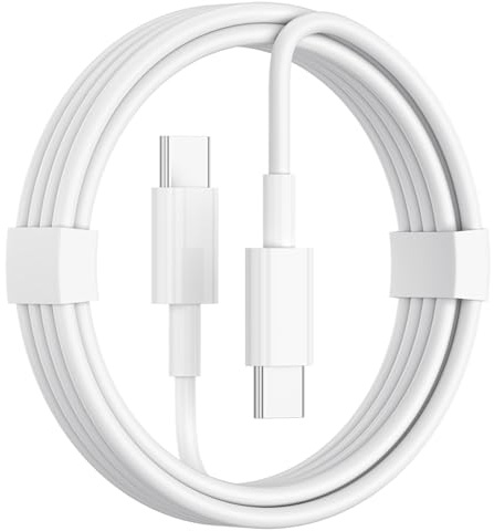 Vancle Cavo di ricarica per AirPods 4, Airpods Pro 2 (2a generazione), AirPods Max 2 (2024), cavo USB C a USB C per iPhone 16/15 Pro Max (2 m)