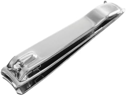 Focus Tagliaunghie in Acciaio Inossidabile con affilatura di precisione, a macchina e lucidata per scorrimento senza paragoni, Professionale con Lima Integrata, Finitura Cromata
