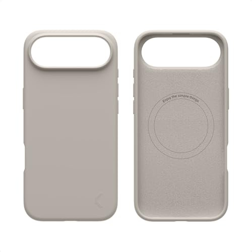 Clemm Silikonhülle für iPhone 15 Pro – Schutzhülle mit Mikrofaser-Innenfutter, Stoßfest, Schlankes Design, Linen
