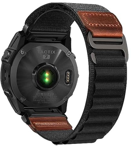 26mm QuickFit Nylon Armband für Garmin Fenix 8 51mm, Fenix 7X/6X/5X/3 | Verstellbares Armband für Garmin Epix Pro Gen 2 51mm, Weiches, Atmungsaktives Ersatzarmband für Enduro/Tactix/Descent/Quatix