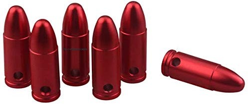 Vector Optics Trainings- / Übungspatronen, Snap-Caps, Pufferpatronen für alle gängigen Kaliber (Für Kaliber 9mm (9x19) (6 Stück))