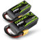 OVONIC RC Lipo Akku 4S 14.8V 1300mAh 100C XT60 Stecker LiPo Batterie Zellen für FPV UAV RC Flugzeug Auto Evader BX Quadcopter Hubschrauber LKW Boot (2 Stück)