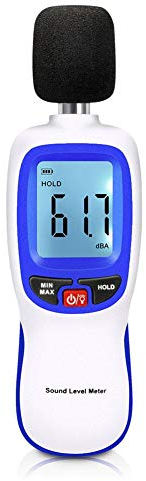 SEAFRONT Sound Level Meter, Tragbares Digitales Schallpegelmesser zur Geräuschmessung 30-130dba Dezibel Messgerät, dB Messergerät für Kontrolle Klangqualität