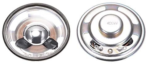 sourcing map 3W 4 Ohm DIY Magnetic Speaker 50mm Round Shape Replacement Loudspeaker 2pcs