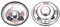 sourcing map 3W 4 Ohm FAI DA TE Altoparlante Magnetico 50mm Forma Rotonda Sostituzione Altoparlante 2pcs