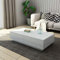 UNDRANDED Moderner Couchtisch Hochglanz mit 4 Schubladen Sofatisch Beistelltisch für Wohnzimmer 95 x 60 x 31cm (Weiß)