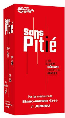 Sans Pitié Jeux de société par Blanc Manger Coco & Juduku - Fabriqué en France - Jeu de Societe Contenant 600 Cartes - Cadeau Drole