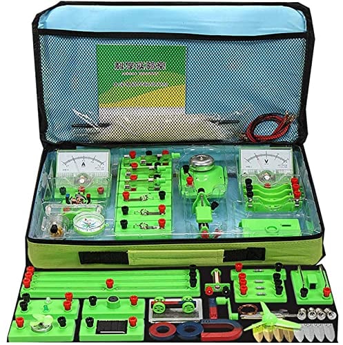 Pevfeciy Circuit électrique Kits éducatifs De Sciences STEM,Experiences Scientifiques Enfants —Electricité Magnétisme,pour Exploration De L'électromagnétisme,Manuel en Français