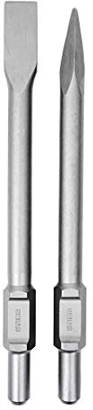 STIER SDS-HEX Flachmeißel Spitzmeißel Set, 410 mm, für Abbruchhammer, vielseitig einsetzbar, guter Materialabtrag