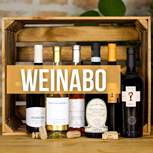 Weinabo für 6 Monate mit 9 Weinen | Premium Weinpaket | Rotwein, Weißwein & Roséwein | exklusives Wein Geschenk Set