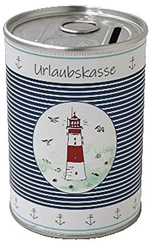 Metall-Spardose/Büchse ┼ witzige Geschenk-Idee zu Geburtstag und/oder Hochzeit (Urlaubskasse)