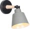 TOKIUS Wandleuchte Moderne, Wandlampe aus Metall und Holz Deko Verstellbarer Wandstrahler E27 Fassung Innen Wandlampe für Schlafzimmer Wohnzimmer Korridor (Grau)