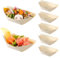 Angoily Bamboo Paper Plates, 100PCS Disposable Boats Serving Wooden Serving Boats Plates, Banana Dishes for BBQ, Party, Sushi, Salad, Chips, Finger Foods