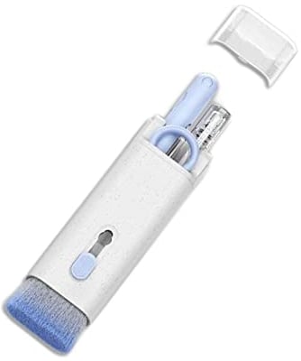 Gereton 7 in 1 Keyboard Cleaning Brush Kit, Keyboard and Earphone Cleaner with KeyCaps Puller, Computer Earphone Cleaning Tools, for Headphone/Laptop/Cell Phone, Blue