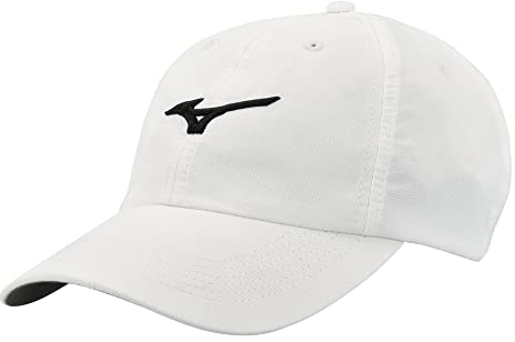 Mizuno Tour Adjustable Unisex Hat Hut, Weiß-Schwarz, Einheitsgröße