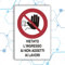 Nitek cartello vietato l’ingresso ai non addetti ai lavori in pvc 30cm x 20cm – Cartello autoadesivo| Sign, Schild | Segnaletica antinfortunistica Impermeabili Lavabili, Cantieri