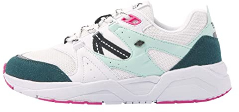 British Knights Damen RAVEL Sneaker, Weiss Grün Rosa, 36 EU
