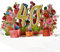 3D Pop-Up Karte 40. Geburtstag oder 40. Hochzeitstag (Rubinhochzeit) – Elegante Rosenkarte für Jubiläum, Hochzeitsfeier, Geburtstagsfeier, für Eltern, Großeltern, Partner, Freunde- Blumenkarte