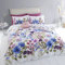 Catherine Lansfield Parure de lit avec Housse de Couette et taies d'oreiller Motif Floral Rose/Bleu King Size