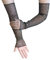 Fischnetz Handschuhe, Strass Mode Lang Netz Mesh, Glänzend Fingerlose Schwarz, Opernhandschuhen für Halloween Maskerade Kostüm Schwarz A