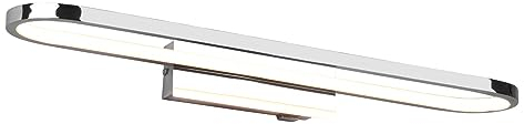 Trio Leuchten LED Wandleuchte Gianni 283779106, Metall Chrom, inkl. 22 Watt LED