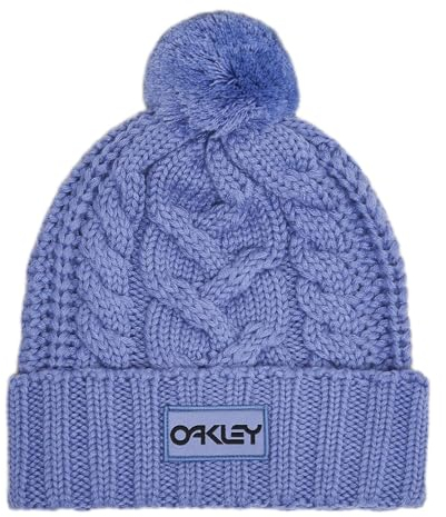Oakley Damen Harper Pom Beanie-Mütze, Farbe: Lila, Einheitsgröße