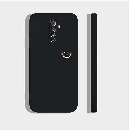 Funda de Silicona Suave Compatible con Realme X2 Pro Carcasa,Negro