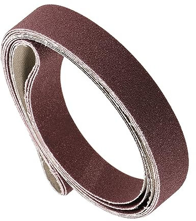 Kozelo 3pcs Sanding Belts - [ 25mm x 1065mm, 100 Grit ] Sandpaper Belt Strip Sander Paper for Wood Paint Sanding Metal Polishing