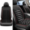 NAIRE Housse de Siège Réfrigération pour Tesla Model 3 Model S Model X,Ventilé Protection de siège Respirante 12V Cooler Coussin,A/BlackRed-A/Single Block