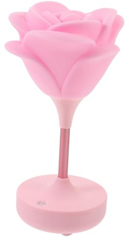 UKCOCO 2St Schreibtischlampe rosa Blumen-Touch-Licht Schreibtischlampen nachtlampe Zimmerdekor Licht Batterie Rose Umgebungslicht berührungsempfindliche Lampe Baby Dekorative Lichter