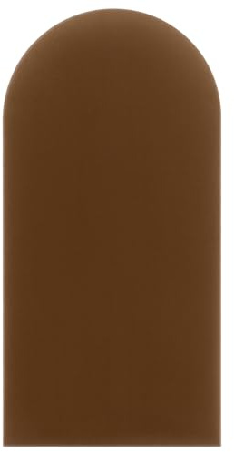 DecoNest Wandkissen, Wandpolsterung, Wanddekoration, ovales Bettkopfteil, 3D-gepolstertes Wandpaneel 30 x 80 cm Honig