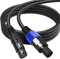 SinLoon Speakon auf XLR-Kabel, 18 AWG, 3-polige Buchse, Audio-Verlängerungskabel mit Drehverschluss für Verstärker Pro DJ PA Bühne (1,8 m)