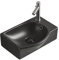 Mexen Bathroom Sink with a Single Bowl Mista - Left - Black matt - 22174085L